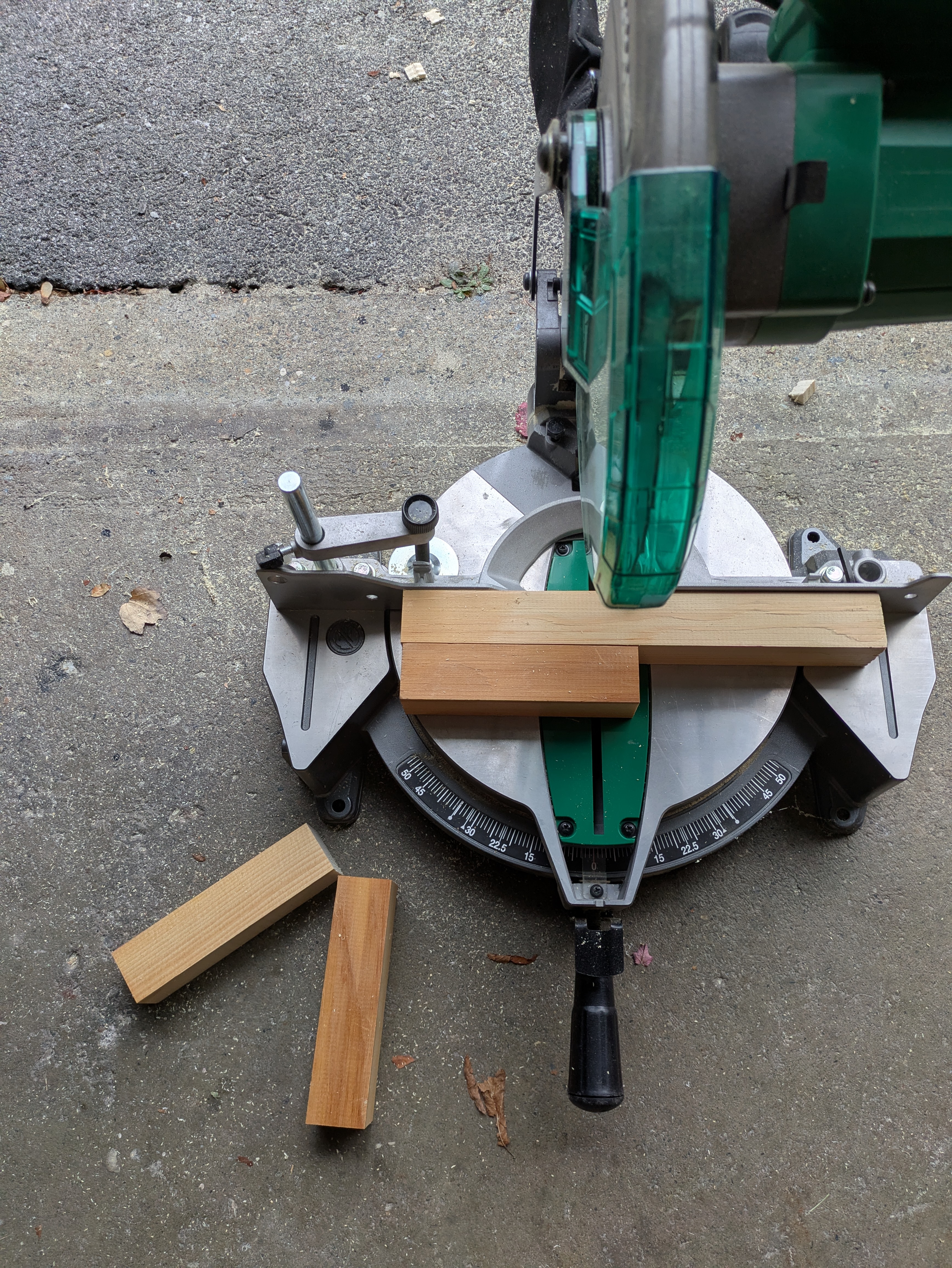 Cutting the platform legs