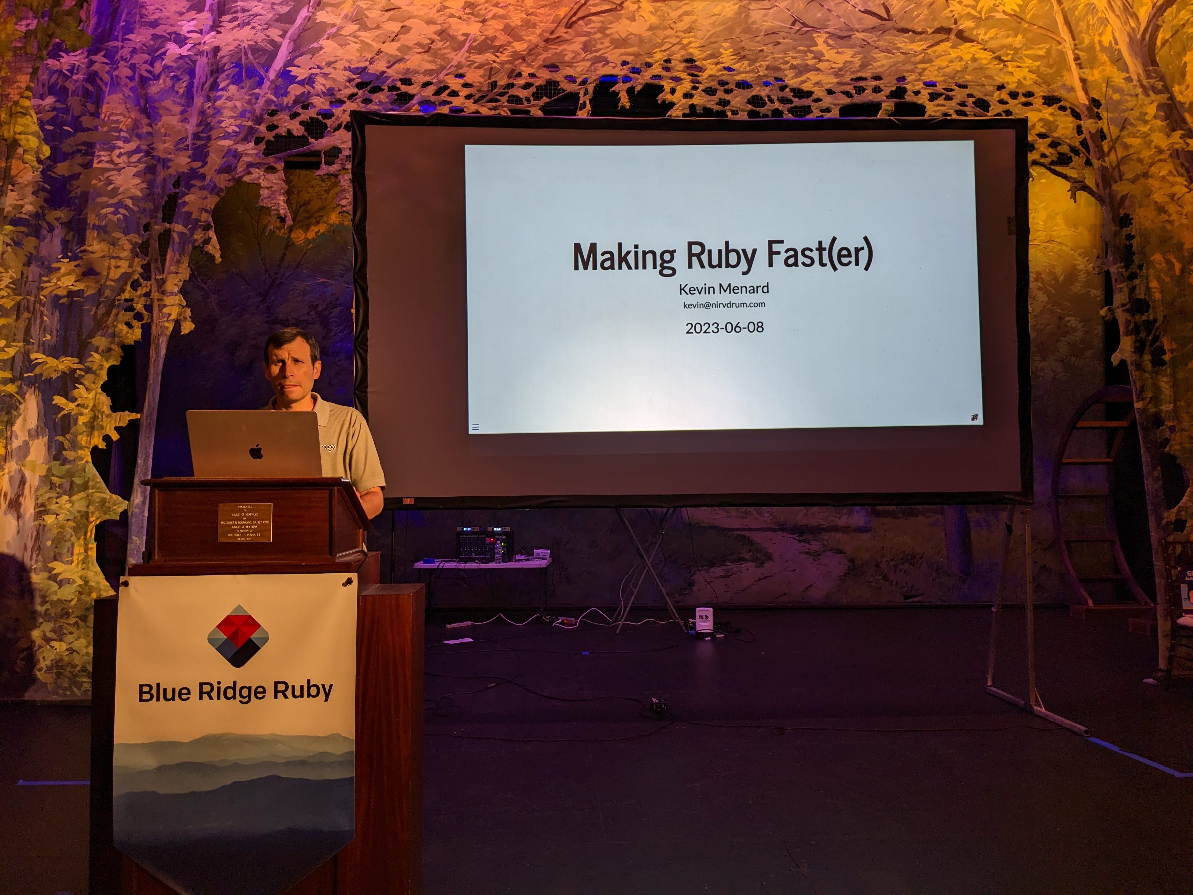 Kevin Menard at Blue Ridge Ruby