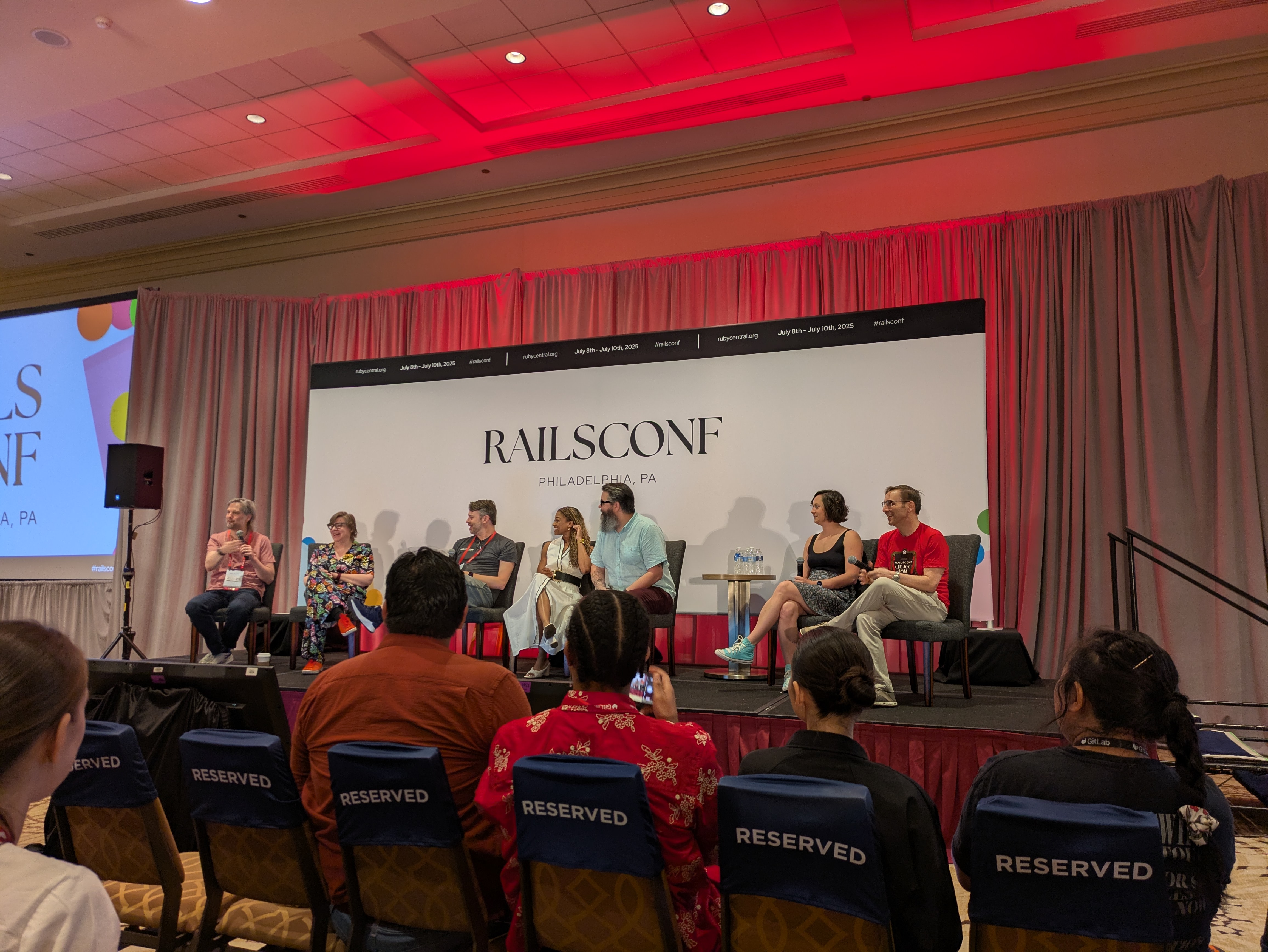 The community panel at RailsConf 2025
