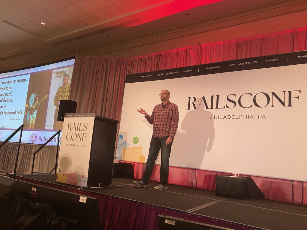 Kevin at RailsConf 2025