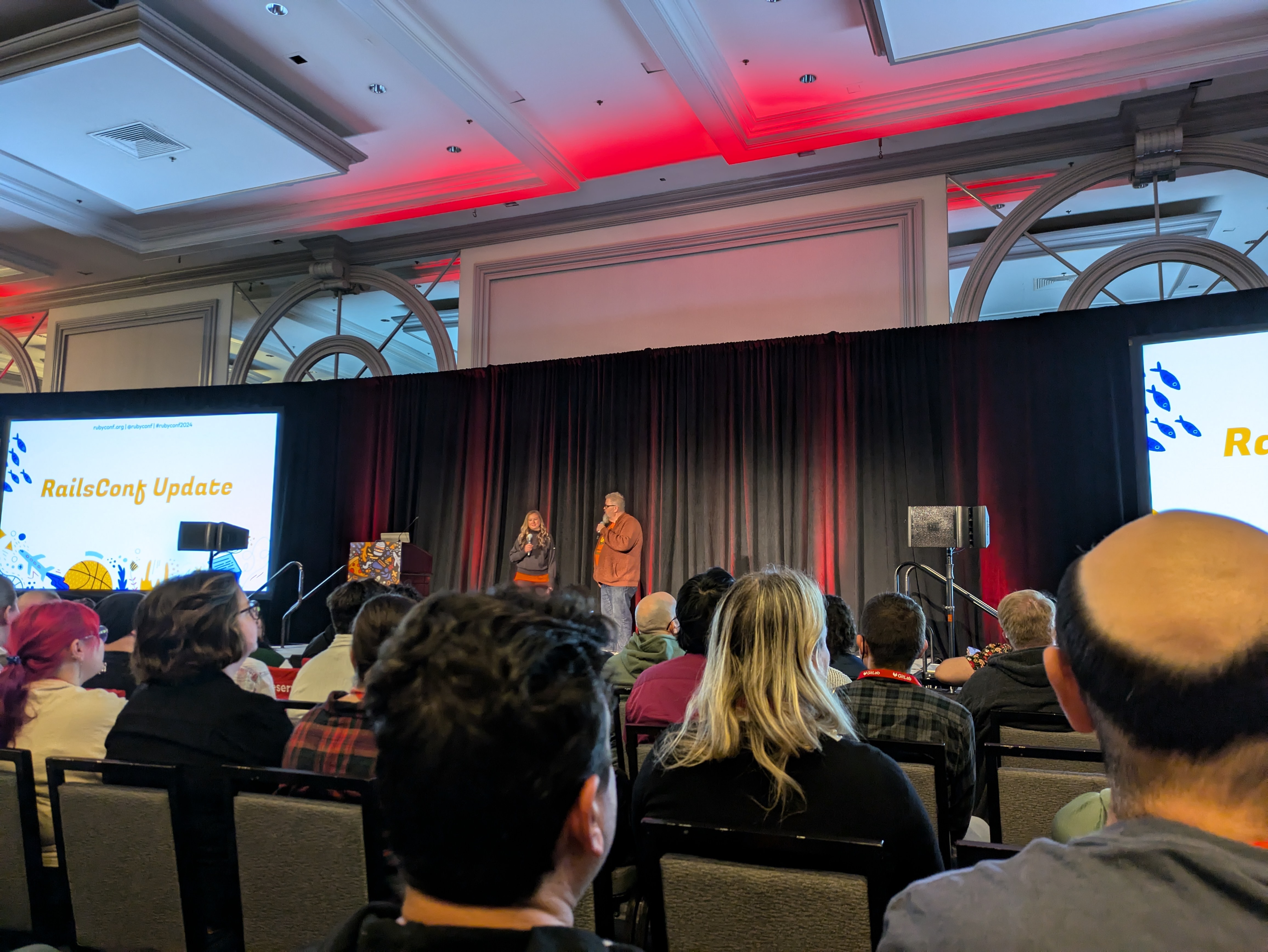 Kinsey Durham Grace and Jim Remsik at RubyConf 2024